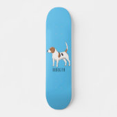 Beagle Cartoon Skateboard (Vorne)