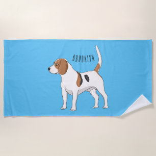 Beagle Cartoon Strandtuch