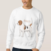 Beagle Cartoon Sweatshirt (Vorderseite)