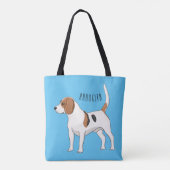 Beagle Cartoon Tasche (Rückseite)