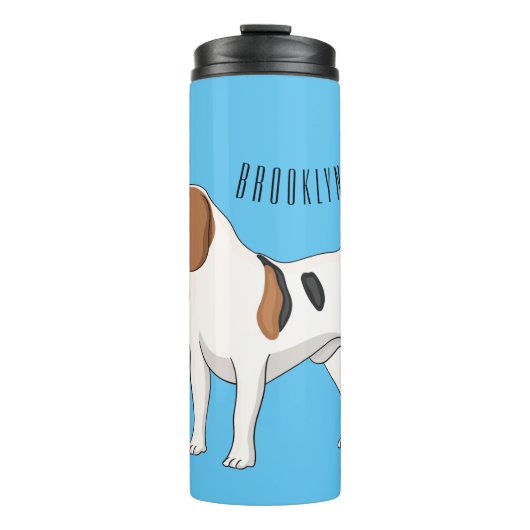 Beagle Cartoon Thermosbecher (Vorderseite)