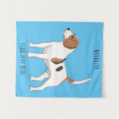 Beagle Cartoon Wandteppich (Vorderseite (Horizontal))