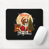 Beagle Christmas Beagle Costume Beagle Xmas Merry Mousepad (Mit Mouse)