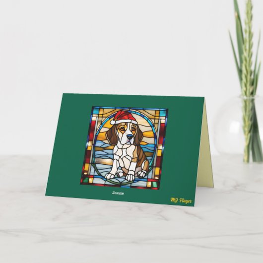 Beagle Christmas Cookie Card Karte (Rückseite)