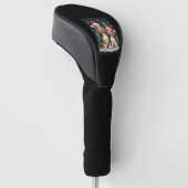 Beagle Christmas Dog Owner Xmas Holiday Pajama Lon Golf Headcover (angewinkelt)