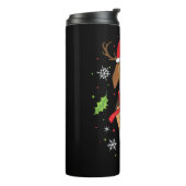 Beagle Christmas Funny Christmas Gift Thermosbecher (Nach links gedreht)