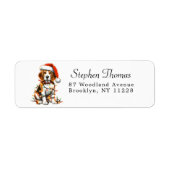 Beagle Christmas Light Return Address (Vorne)