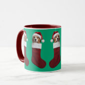 Beagle Christmas Stocking Tasse (Vorderseite Links)