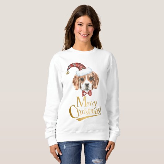 Beagle Christmas Sweatshirt (Vorne ganz)