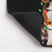 Beagle Christmas Tree Shirt Beagle Santa Hat Lover Mousepad (Ecke)