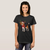 Beagle Christmas Uglyer Reindeer Light T-Shirt (Vorne ganz)