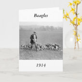 Beagle Club, 1914 Karte (Gelbe Blume)