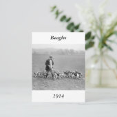 Beagle Club, 1914 Postkarte (Stehend Vorderseite)