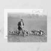 Beagle Club, 1914 Postkarte (Vorne/Hinten)