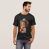 Beagle-Cocktail T-Shirt (Vorne ganz)