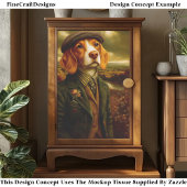 Beagle Country Gentleman Landscape EX9R Decoupage Seidenpapier