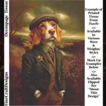 Beagle Country Gentleman Landschaft EX9R Decoupage