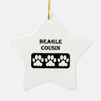 Beagle-Cousin Keramik Ornament