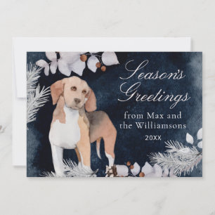 Beagle Custom Season's Greetings Feiertagskarte