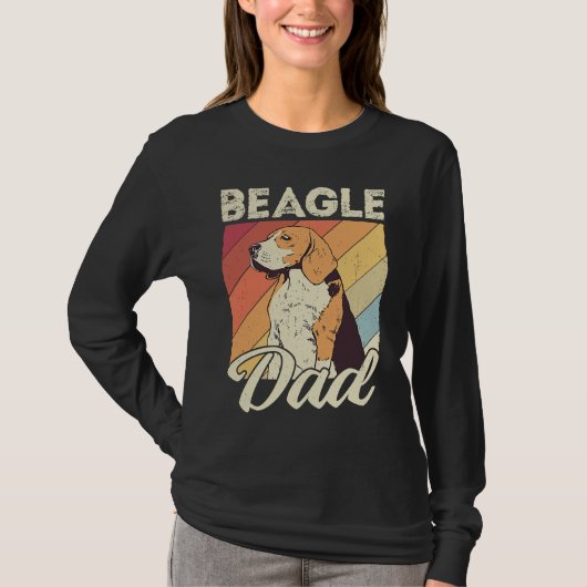 Beagle dad dog dad daddy master dogs beagle T-Shirt (Vorderseite)