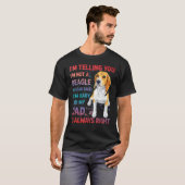 Beagle Dad dog funny saying T-Shirt (Vorne ganz)