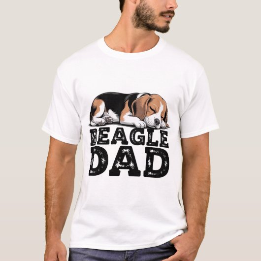 Beagle Dad Dog T-Shirt (Vorderseite)