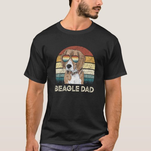 Beagle Dad Father's Day Paw Lovers Puppies Dog Own T-Shirt (Vorderseite)