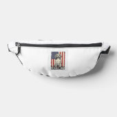 Beagle Dad Patriotic Vintage Dog Shirt Design_1 Bauchtasche (Ablage )