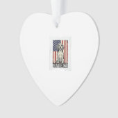 Beagle Dad Patriotic Vintage Dog Shirt Design_1 Ornament (Vorderseite)