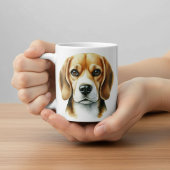 Beagle der Wasserfarbe Kaffeetasse