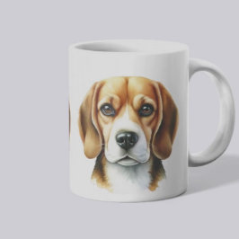 Beagle der Wasserfarbe Kaffeetasse