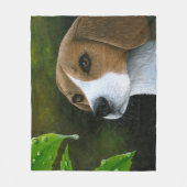 Beagle des Hund116 Fleecedecke (Vorderseite)