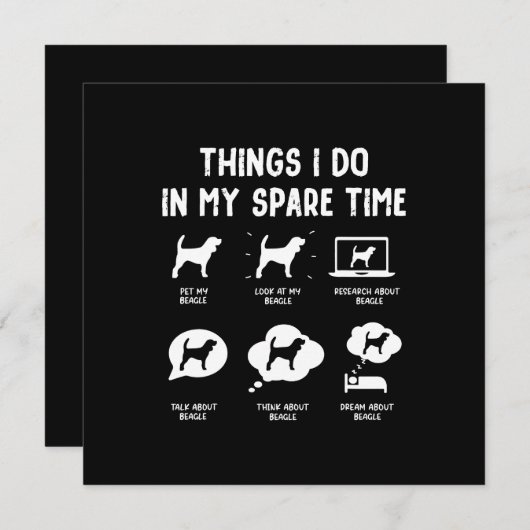 Beagle Dinge verbringen Zeit und sonnigen Beagle (Vorne/Hinten)