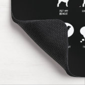 Beagle Dinge verbringen Zeit und sonnigen Beagle Mousepad (Ecke)