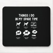 Beagle Dinge verbringen Zeit und sonnigen Beagle Mousepad (Vorne)
