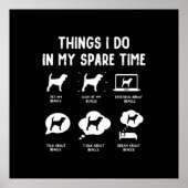 Beagle Dinge verbringen Zeit und sonnigen Beagle Poster (Vorne)
