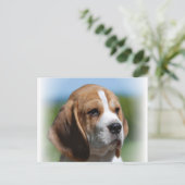 Beagle-Diskettenlaufkarte Postkarte (Stehend Vorderseite)