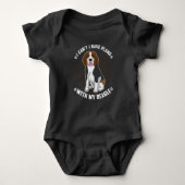 Beagle Dog Art Apparel / Beagle Dog Liebhaber Baby Strampler (Vorderseite)