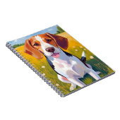 Beagle Dog Art Painting Notizblock (Rechte Seite)