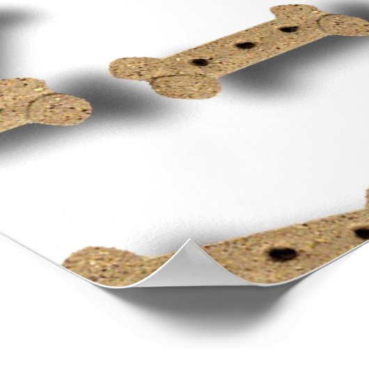 Beagle & Dog Biscuits Poster (Ecke)