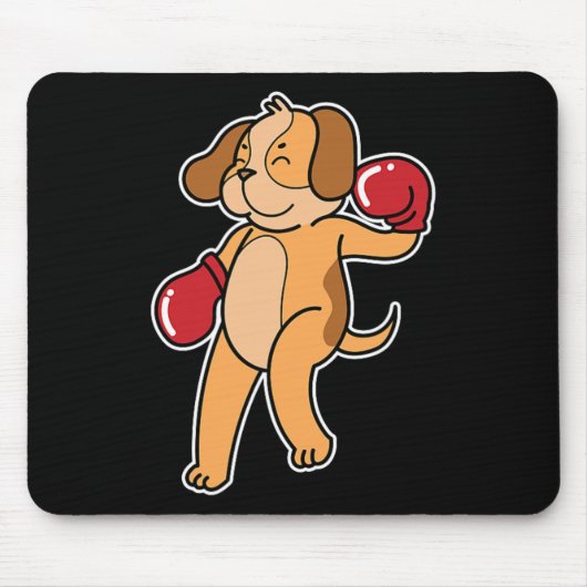 Beagle Dog Boxing Mousepad (Vorne)