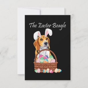 Beagle Dog Bunny Rabbit Oars Beagle Ostern RSVP Karte