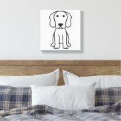 Beagle Dog Cartoon Leinwanddruck (Insitu (Schlafzimmer))