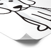 Beagle Dog Cartoon Poster (Ecke)