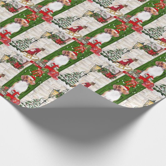 Beagle Dog Christmas Geschenkpapier (Ecke)