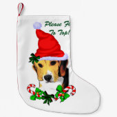 Beagle Dog Christmas Kleiner Weihnachtsstrumpf (Vorderseite)