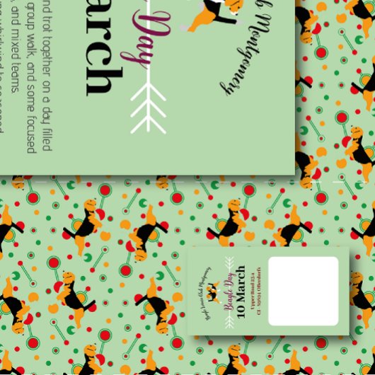 Beagle Dog Day Mailing  Briefpapier