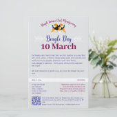 Beagle Dog Day Post  Briefpapier (Stehend Vorderseite)