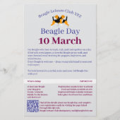 Beagle Dog Day Postsendung  Briefpapier (Vorderseite)