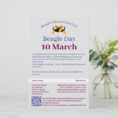 Beagle Dog Day Postsendung  Briefpapier (Stehend Vorderseite)